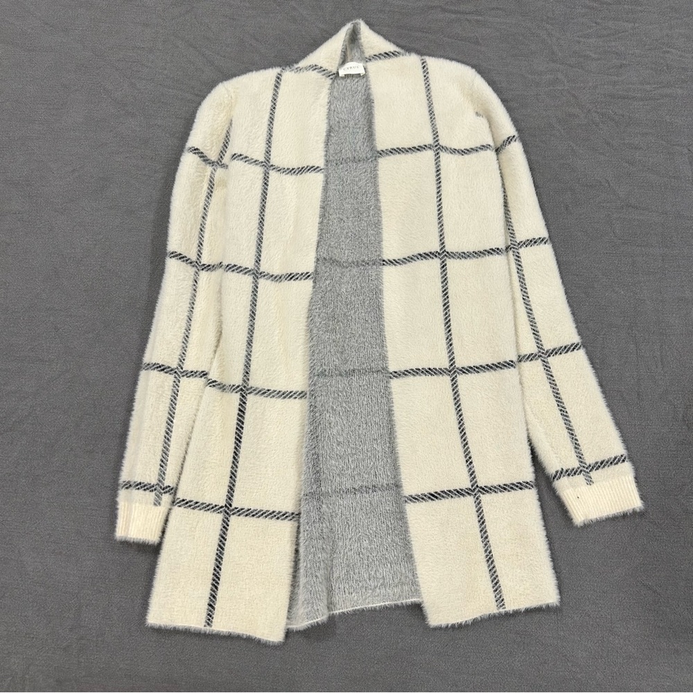 Cyrus Brand fuzzy Cream Cardigan size small